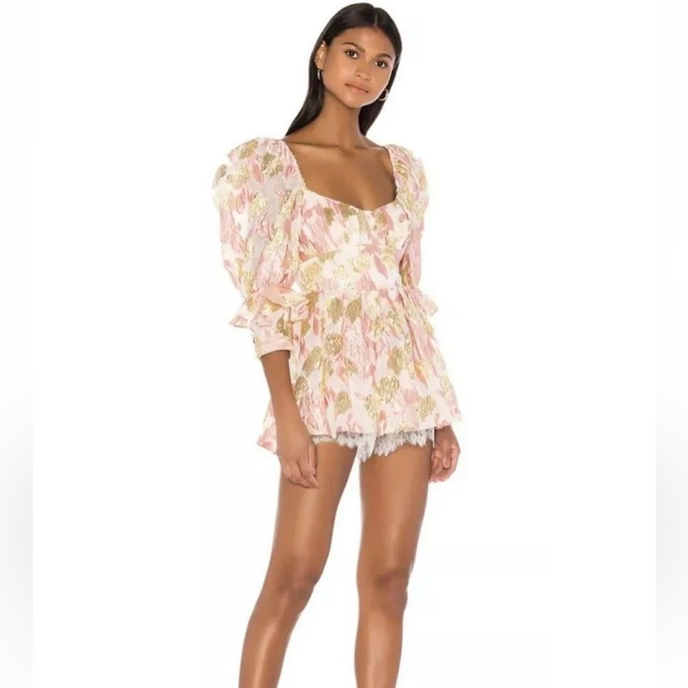 Revolve Brocade Romper
